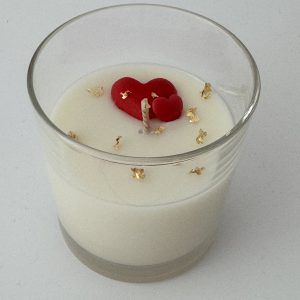 Lumânare  artizanală parfumată  în recipient „Ritual de seară”