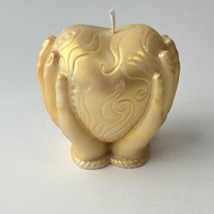 Lumânare decorativă artizanală „Esența inimii”